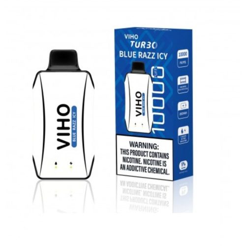 rc upload 1699386340151 5 VIHO TURBO 10000 Puff Disposable Blue Razz Ice 49364