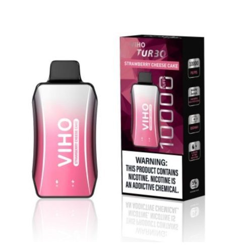 rc upload 1699393397541 2 VIHO TURBO 10000 Puff Disposable Strawberry Cheesecake 94449